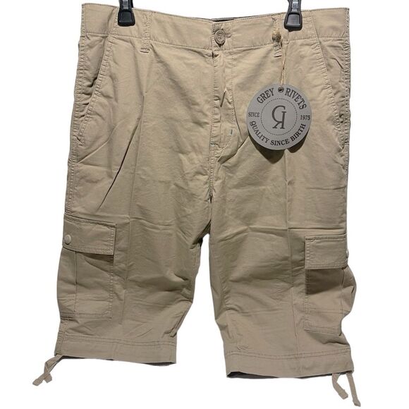 Other - Grey Rivets Men’s Messenger Cargo Shorts